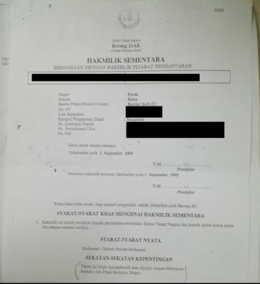 Is Sekatan Kepentingan Bumi Reserve Lot